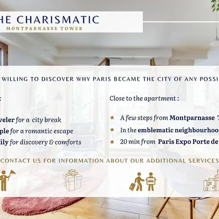 Le Charismatique - Elegant Luminous - Montparnasse * Paryż